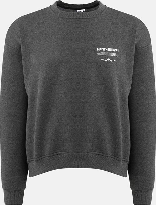 Bisiklet Yaka Oversized Fit Next Unisex Sweatshirt Antrasit