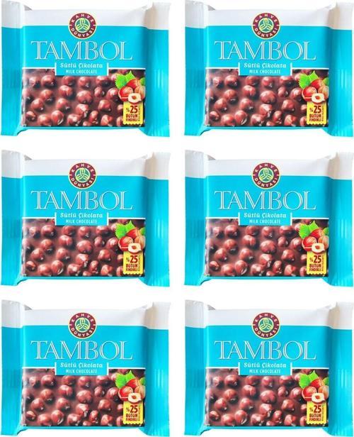 Tambol Tam Fındıklı Sütlü Çikolata 77 gr x 6 Adet