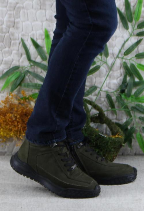 102 24882 Haki Orijinal Ürün Hakiki Deri Erkek Bot