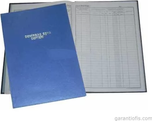 Demirbaş Eşya Defteri (96 Yaprak)