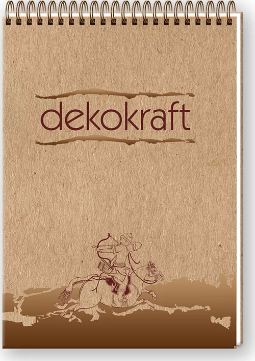 Keskin Dekokraft Spiralli Bloknot A4 Çizgili 100 Yaprak (144001)
