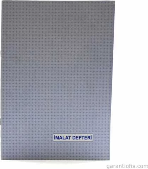 Karton Kapak İmalat Defteri (40 Yaprak)