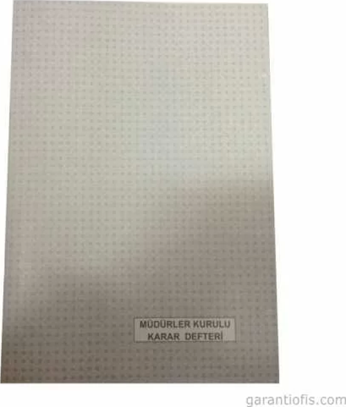 Müdürler Kurulu Karar Defteri (Karton Kapak)
