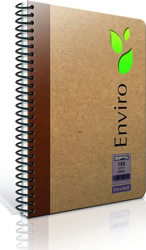 Enviro Spiralli Bloknot 17X24 Düz 100 Yaprak (5547)