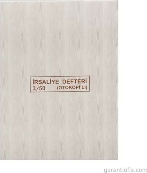 Otokopili İrsaliye Defteri (3/50 - 2 Nüsha)