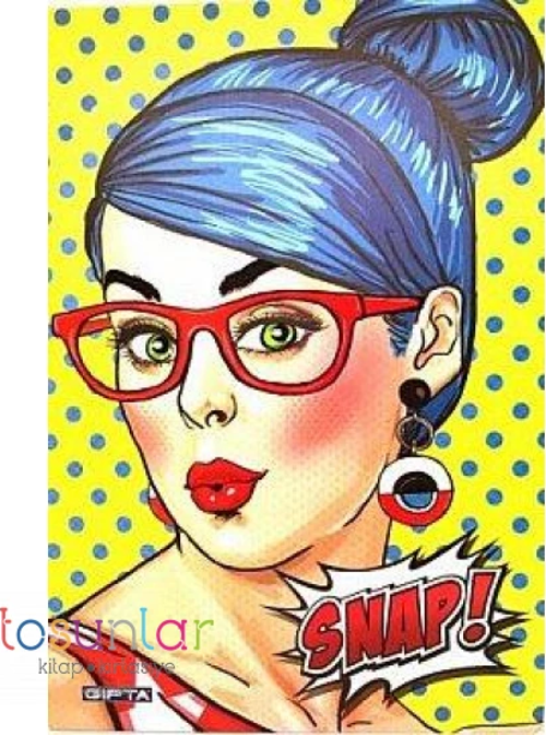 Snap Karton Kapak Defter A4 Kareli 60 Yaprak (2703)
