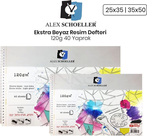 Ekstra Beyaz Resim Defteri 120G 40 Yaprak