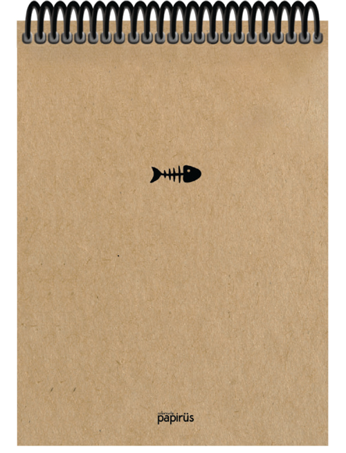 Papirüs Kraft Sert Kapak Bloknot 100Yp 17X24Cm Çizgili