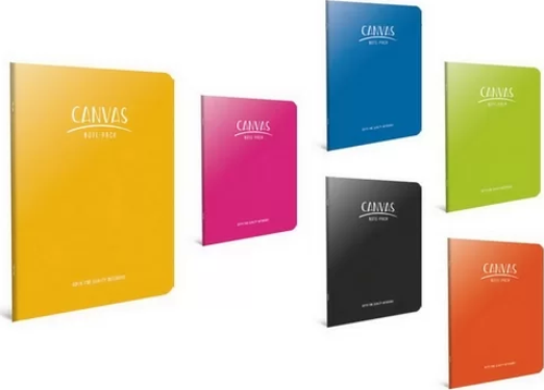 Canvas Plastik Kapak Defter A5 Kareli 60 Yaprak (6668)