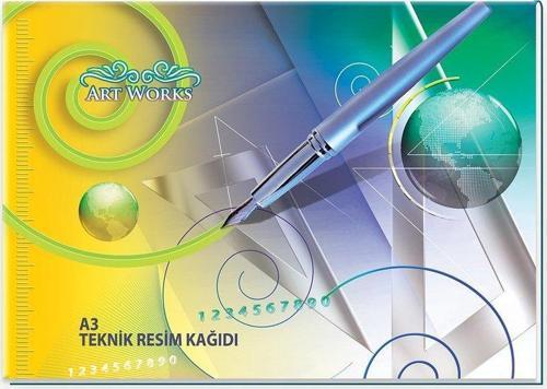 Yatay Teknik Resim Bloğu A3 36 Yaprak (141001)
