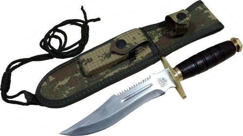 Halmak Standart T.C Komando Bıçağı 30cm - Oluklu, Testere Detaylı, Kılıflı