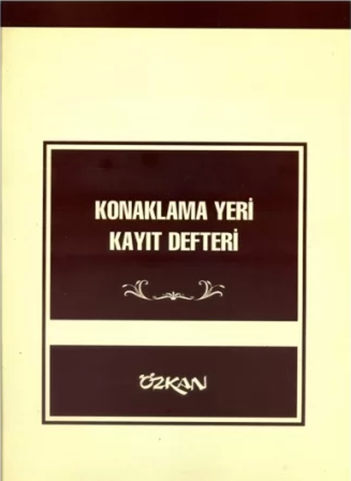Özkan Konaklama Yeri Kayıt Defteri 27X30