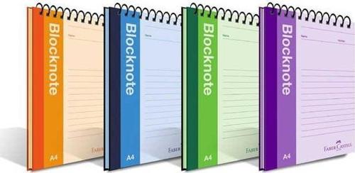 Faber-Castell Bloknot Canlı Renk A4 80 Yaprak Çizgili