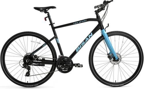 TRX 8400 Altus 27 Vites HD Fren 28 Jant Trekking Şehir Bisikleti Mat Siyah Mavi 50 Kadro