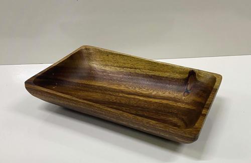 Akasya Sunumluk Dikdörtgen Kayık Çerezlik 25 CM
