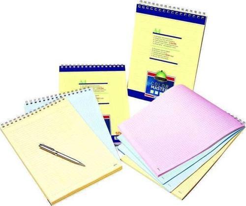 Color Master Spiralli Bloknot Karton Kapak Kareli A4 100 Yaprak