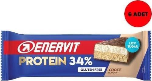 Protein Bar %34 Kurabiye Aromalı 60 Gr 6 Adet