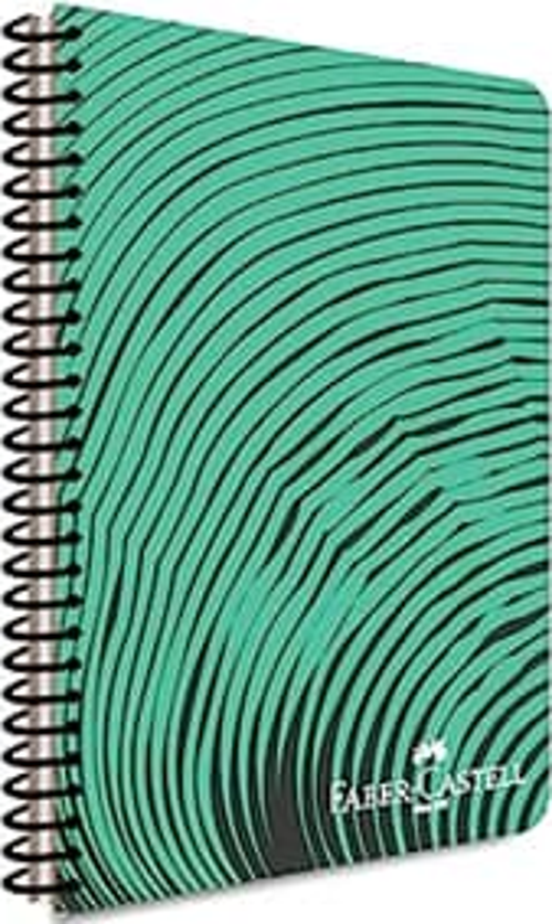 Faber-Castell Waves Spiralli Plastik Kapak Defter A4 Çizgili 80 Yaprak (000434)