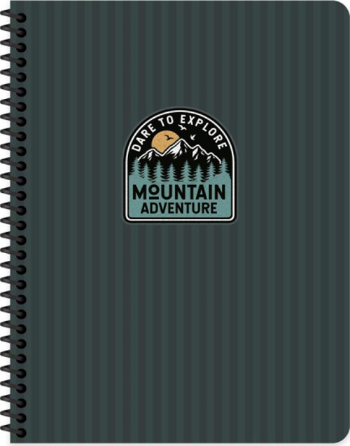 Outdoor Spiralli Sert Kapak Defter 17X24 Çizgili 80 Yaprak Mavi (411003)