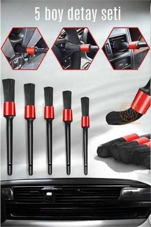 5 Boy Araç Detay Temizlik Fırça Seti Slalom Design 334791
