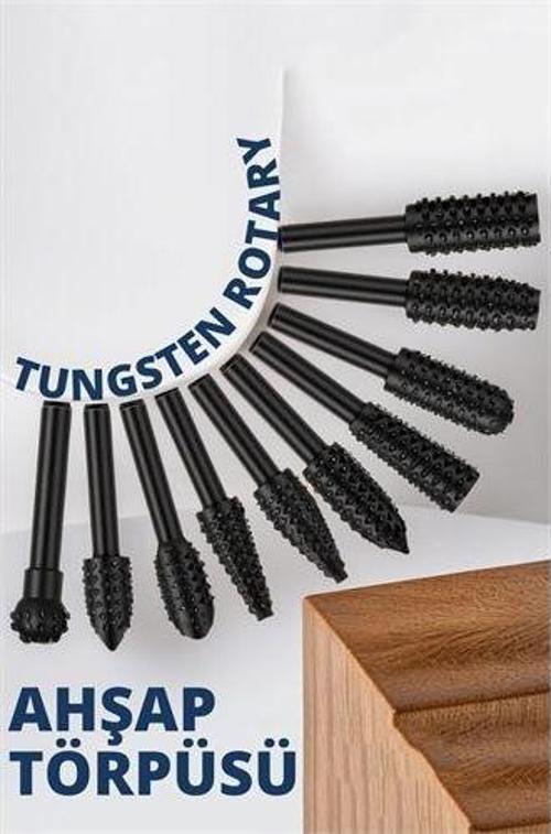 Tungsten Ahşap Oyma Şekillendirme 10 LU Törpü Seti 334753