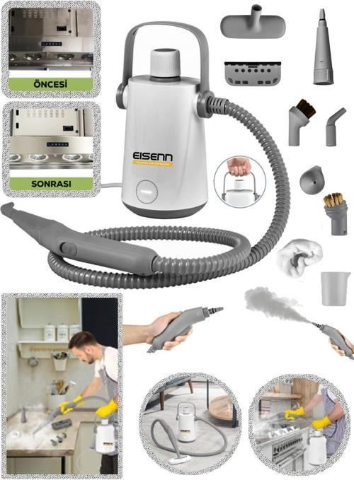 Alman White Series 1000 W Profesyonel Buharlı Temizleyici Buharlı Temizlik Makinesi 3 Bar