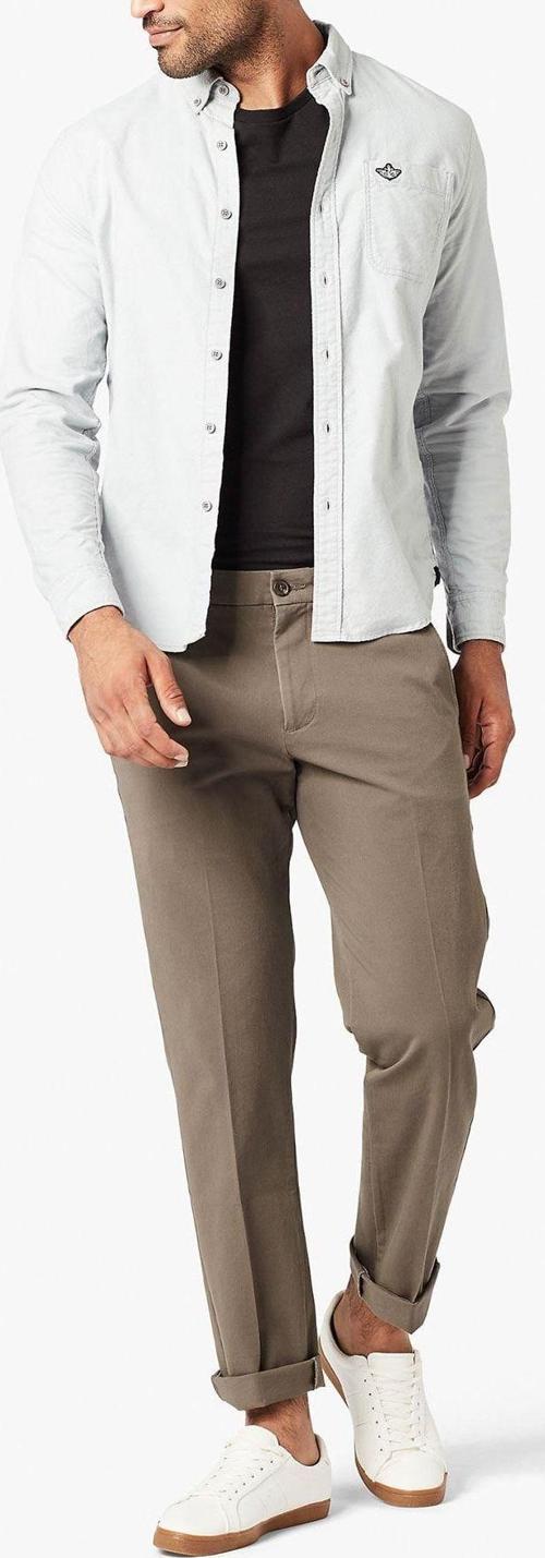 Erkek Smart 360 Flex Workday Khaki Pantolon, Slim Fit 3627200020