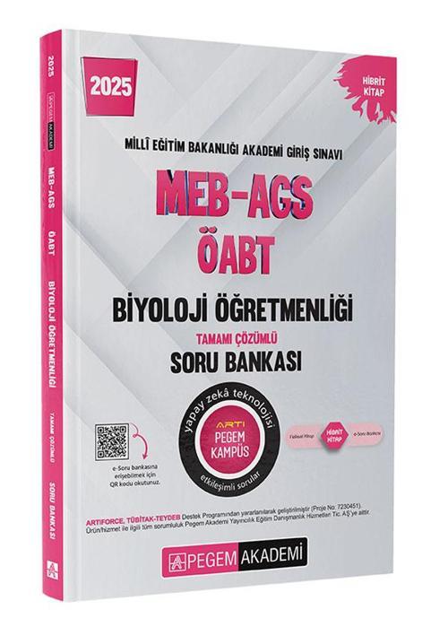2025 MEB-AGS-ÖABT Biyoloji Tamamı Çözümlü Soru Bankası