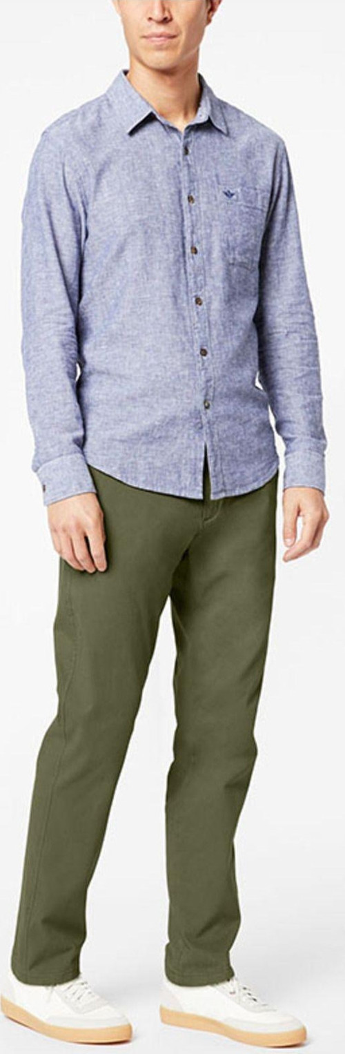 Smart 360 Flex Koyu Yeşil Ultimate Slim Fit Chino Pantolon