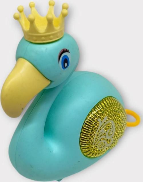 Kurmalı Işıklı Sevimli Flamingo - Yeşil