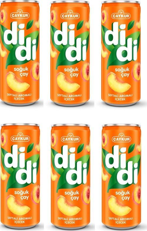 Çaykur Didi Şeftali Aromalı Soğuk Çay 330 Ml X 6 Adet