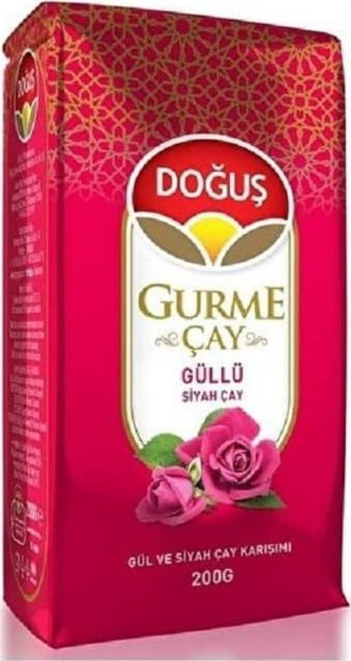Gurme Güllü Siyah Çay 200 Gr