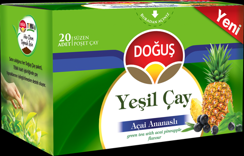 Yeşil Çay Açai Ananaslı 20'Li Bardak Poşet
