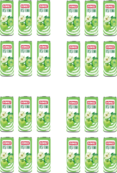 Ekşi Elmalı İçecek 250 Ml X 24 Adet
