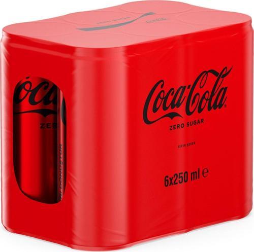 Coca Cola Kola Zero Sugar 250 Ml X 6 Adet