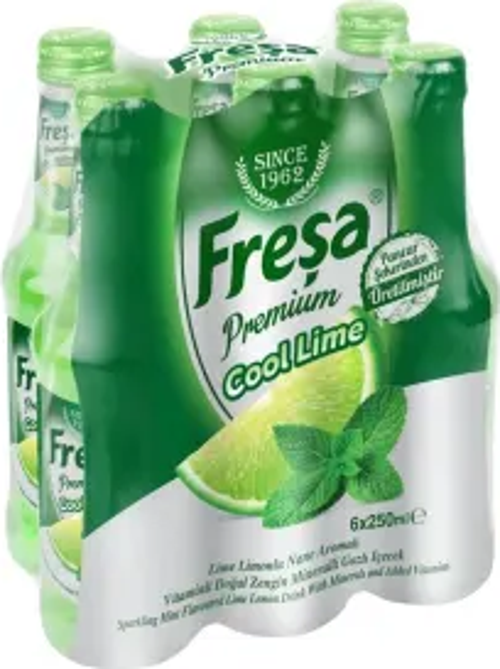 Premium Cool Lime Limonlu Nane Aromalı Maden Suyu 250 Ml X 6 Adet