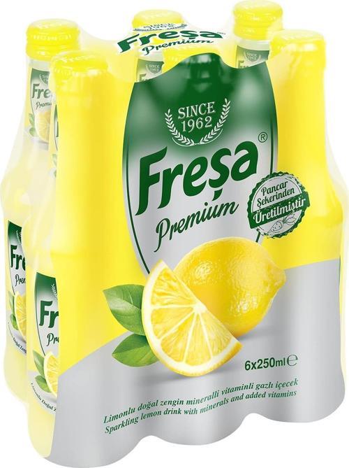 Premium Limonlu Vitaminli Maden Suyu 250 Ml X 6 Adet