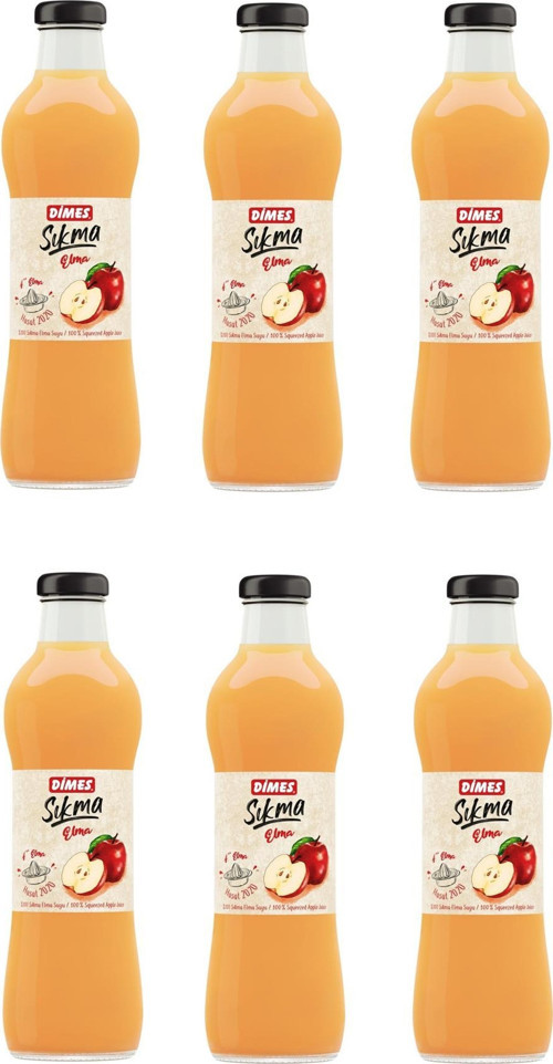 Sıkma %100 Elma Suyu 700 Ml X 6 Adet