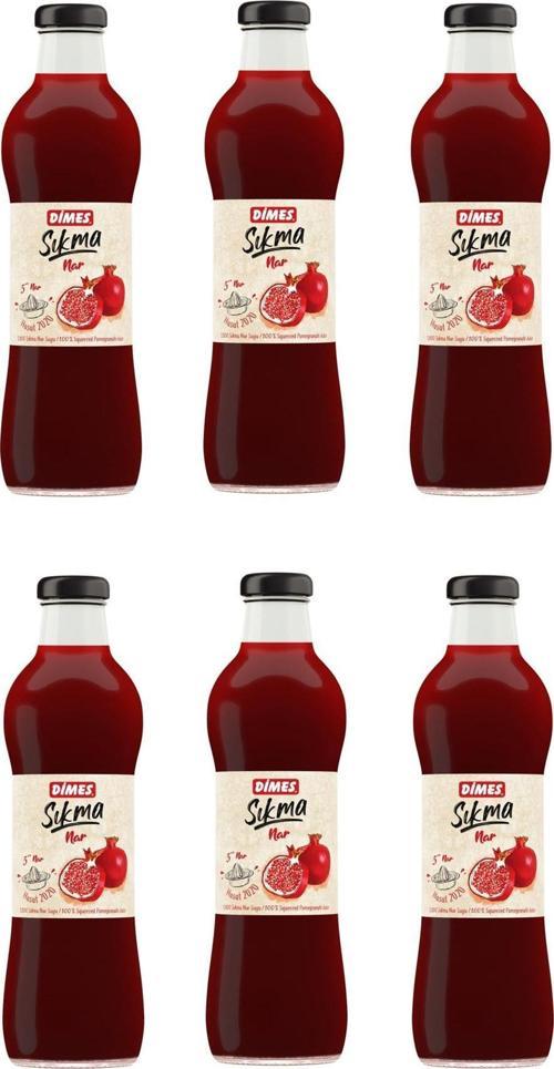 Sıkma %100 Nar Suyu 700 Ml X 6 Adet