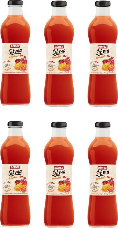 Sıkma %100 Portakal - Nar Suyu 700 Ml X 6 Adet