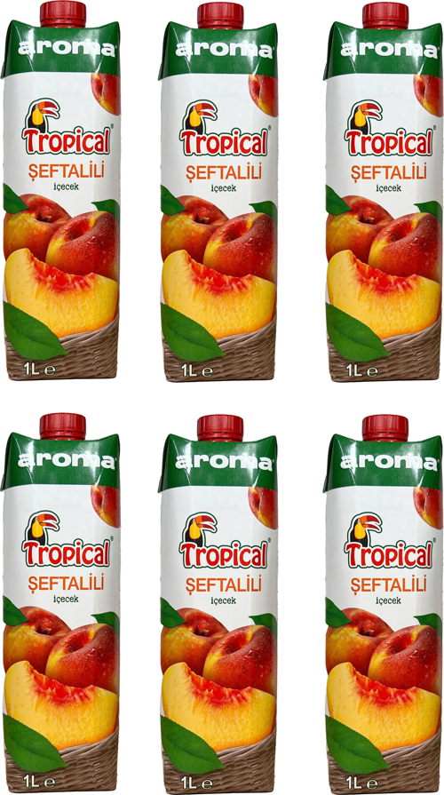 Tropical Şeftalili İçecek 1 Lt X 6 Adet