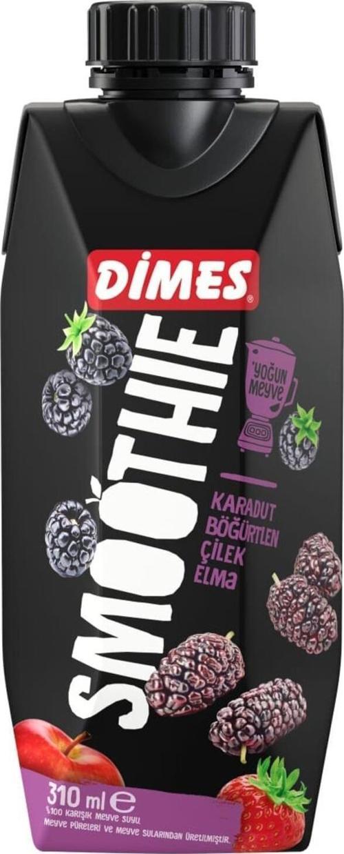 Smoothie Karadut Böğürtlen Çilek Elma 310 Ml