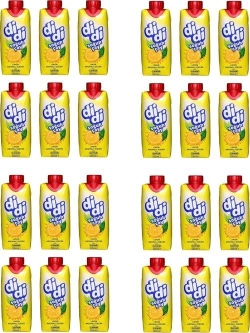 Çaykur Didi Limon Aromalı Soğuk Çay Kutu 330 Ml X 24 Adet