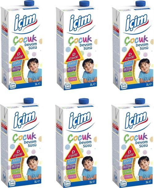 Çocuk Devam Sütü 1 Lt X 6 Adet