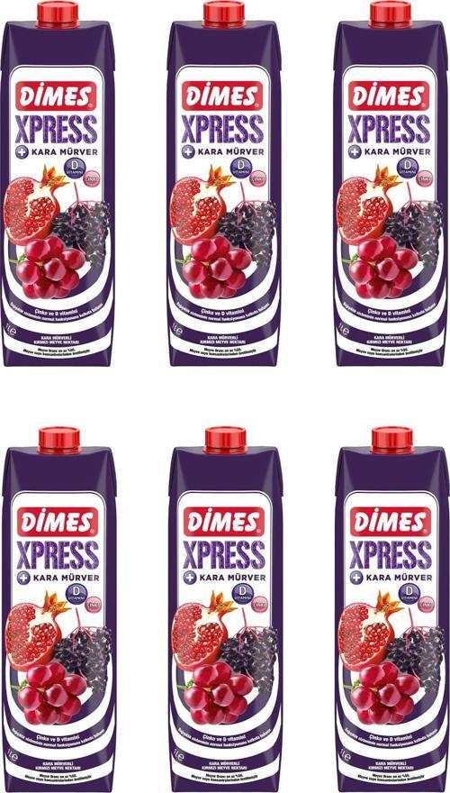 Xpress Kara Mürverli Kırmızı Meyve Nektarı 1 Lt X 6 Adet