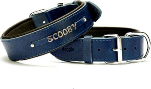 Yumuşak Dokulu İsimlikli Köpek Boyun Tasması Mavi Sbt-3514 L