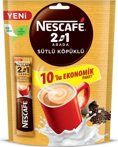 2Si1 Arada Sütlü Köpüklü Kahve 10 Gr X 10 Adet