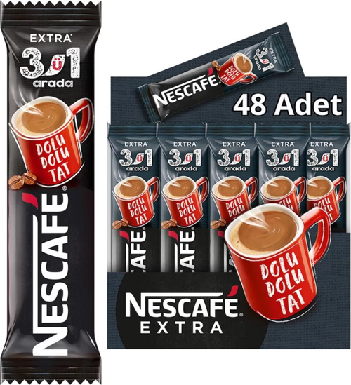 3Ü1 Arada Extra Kahve 16,5 Gr X 48 Adet