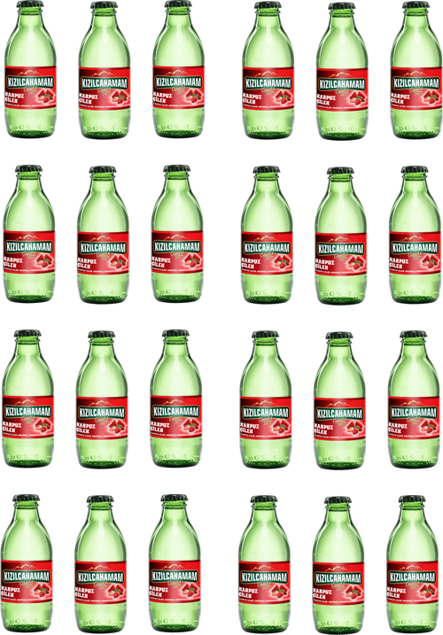 Çamlık Karpuz Çilek Aromalı Maden Suyu 200 Ml X 24 Adet