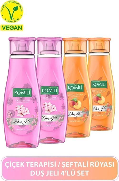 Şeftali Rüyası & Çiçek Terapisi Avantajlı Duş Jeli Set - 4 X 500 Ml